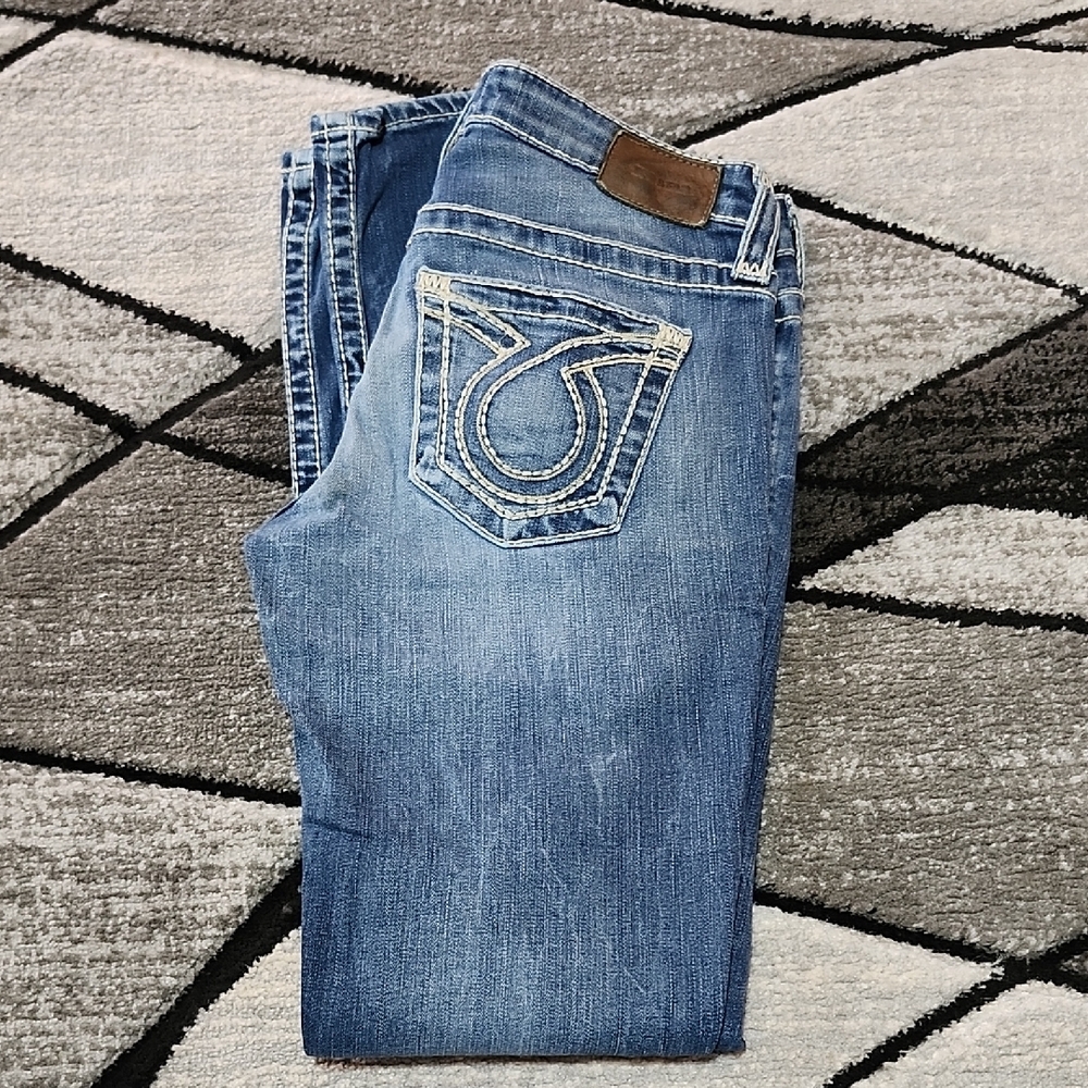 VINTAGE BIG STAR JENAE BUCKLE EMBROIDERED SKINNY DENIM JEAN